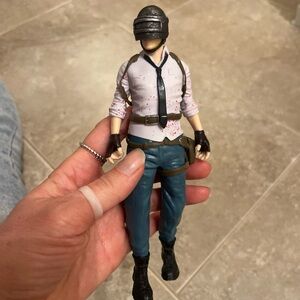 Game PUBG Action Figure 7 Inch Doll Level 3 Helmet Saucepan Model Toy Gift
